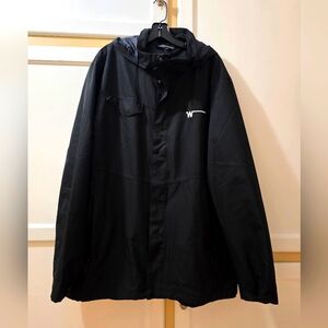 Port Authority Black Windbreaker Lined Jacket